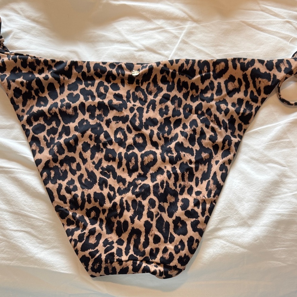 Victoria's Secret Leopard Print Triangle Bikini - Brown and Black - Picture 4 of 6